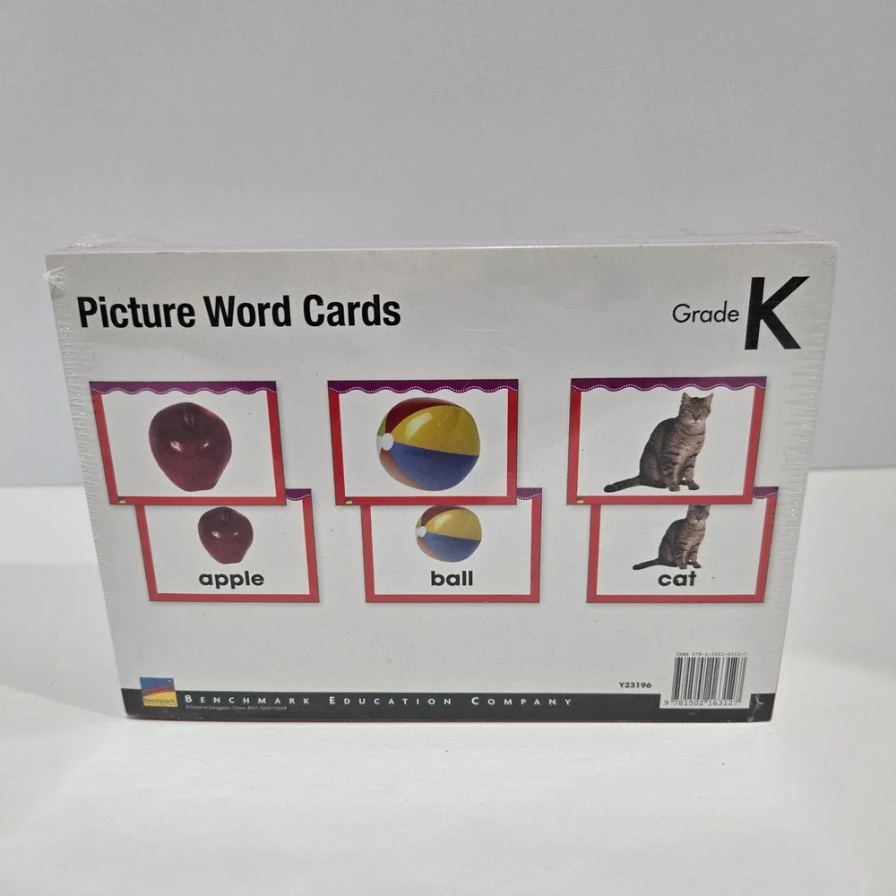 Benchmark‎ Education Grade K Picture Word Cards NEW Kindergarten Homeschool